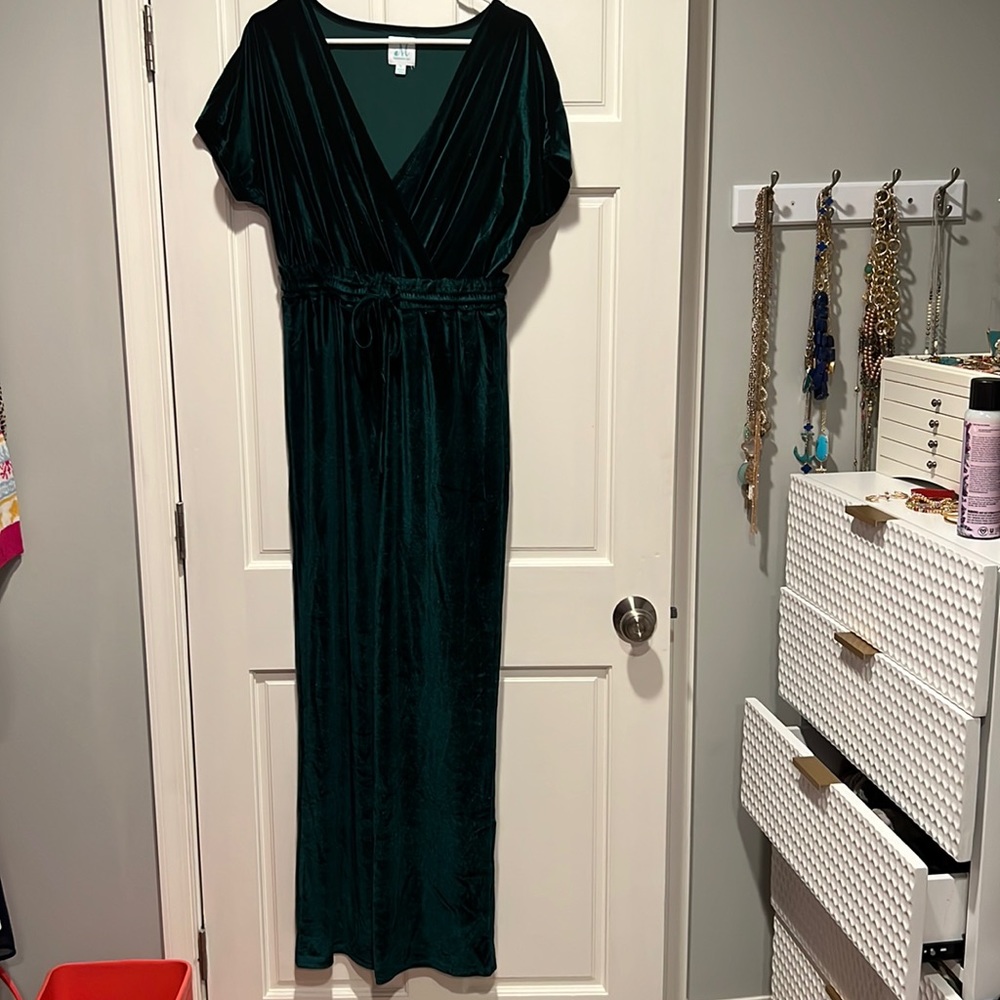 Perfect never been worn green holiday velvet jumper